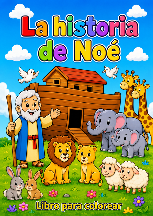 🖍️ El Arca de Noé – Libro para colorear para niños